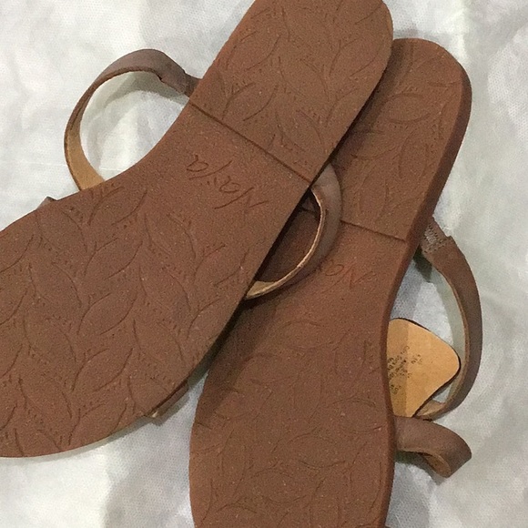 Naya new in  box leather comfort slides.  Coffee bean. Size 8.5. - Picture 5 of 8